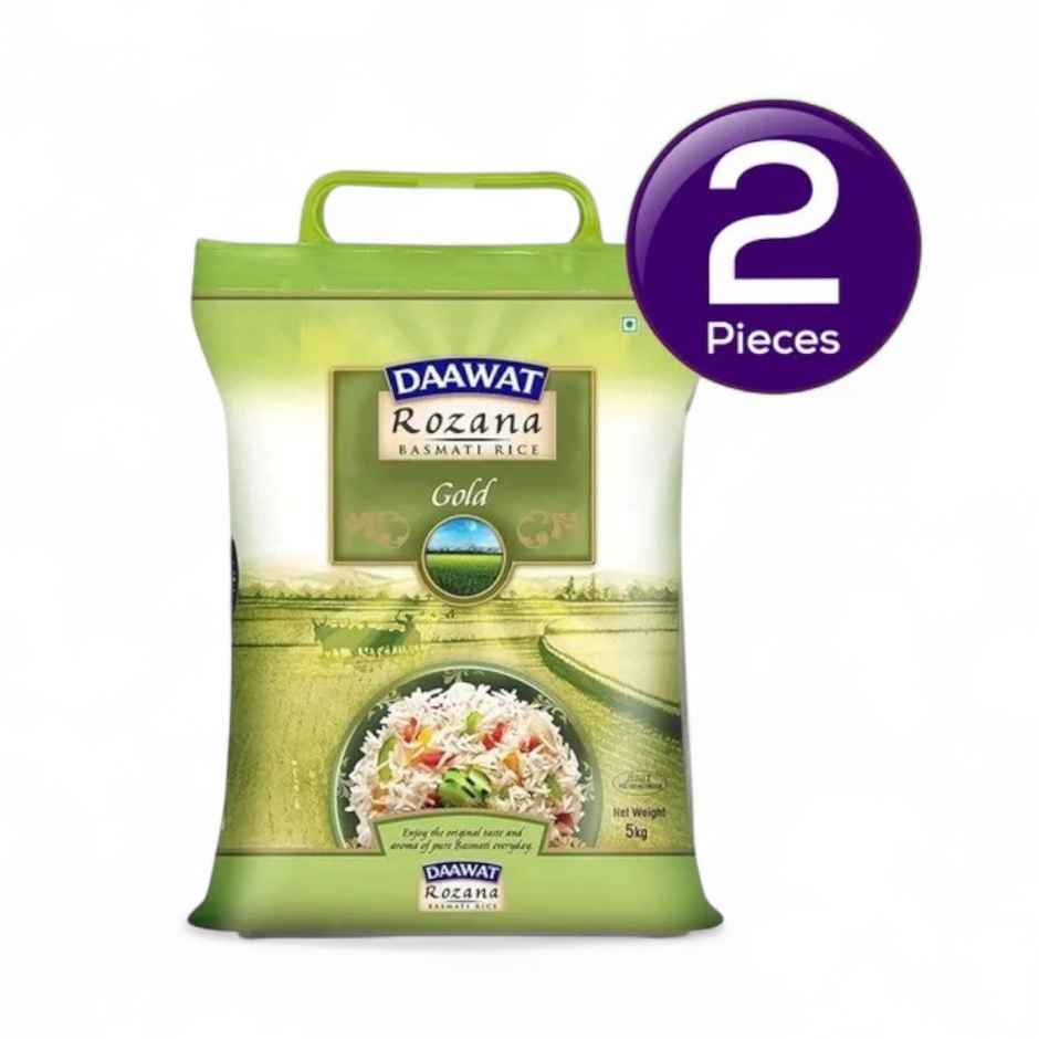 Daawat Rozana Basmati Rice Gold | Medium Grain Combo