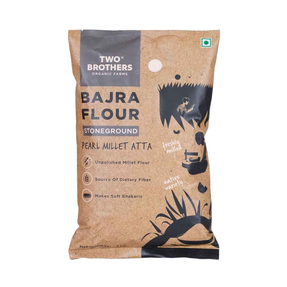Two Brothers Bajra Flour, Stoneground, Pearl Millet Atta