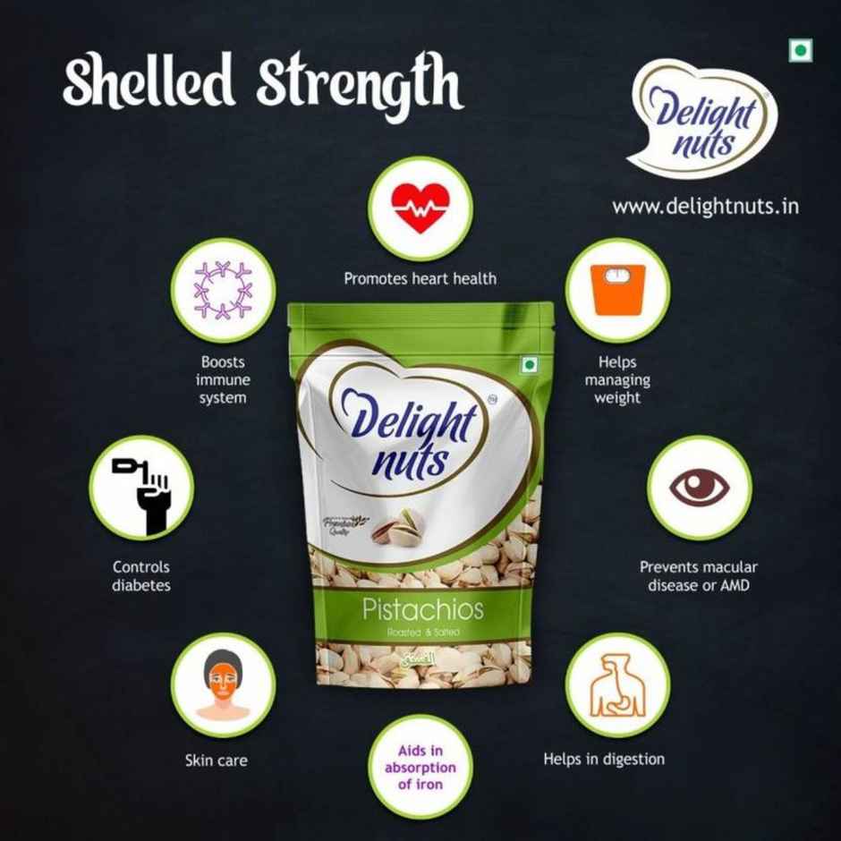 Delight Nuts Roasted & Salted - Pistachios