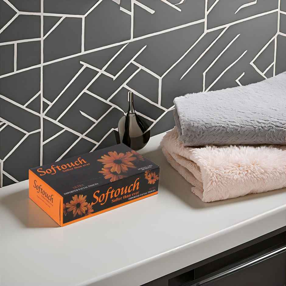 Softouch Face Tissue 100 Pulls 2 Ply 200 sheets