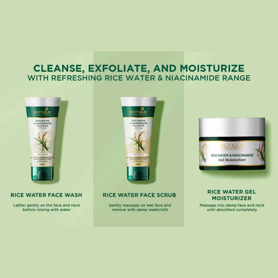 Biotique Rice Water & Niacinamide Gel Face Wash
