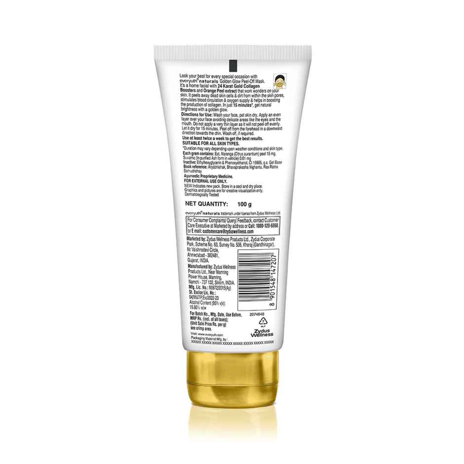 Everyuth Naturals Advanced Golden Glow Peel Off Mask for Instant Glow Skin