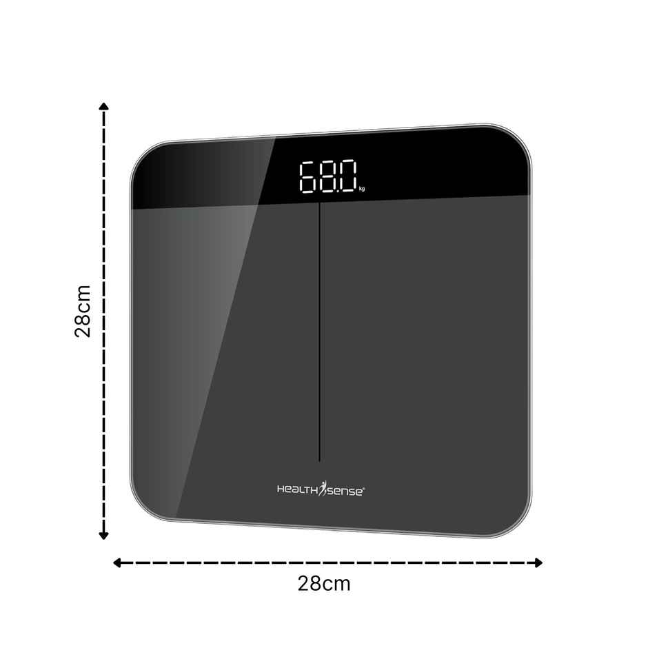 Healthsense Weight Machine For Body Weight, Error Indicator, 1 Year Warranty Dura-Glass Ps 120