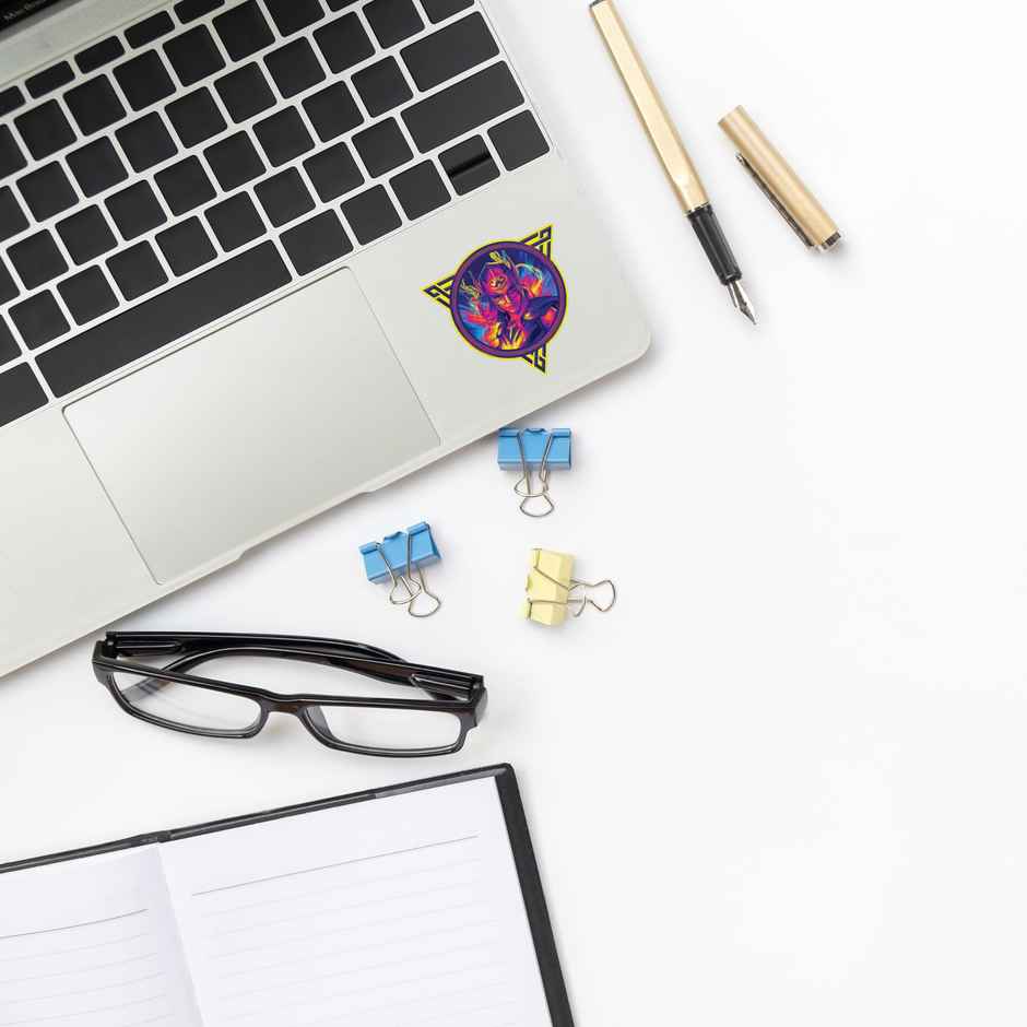 House Of Festivals Jane- Neo Pop - Marvel Official Sticker (1pc) & House Of Festivals Dogpool - Marvel Official Sticker (1pc) Combo