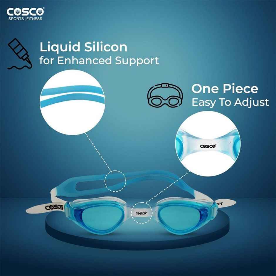Cosco Aqua Wave Swimming Goggle - Comfortable Fit, Size: Sr.