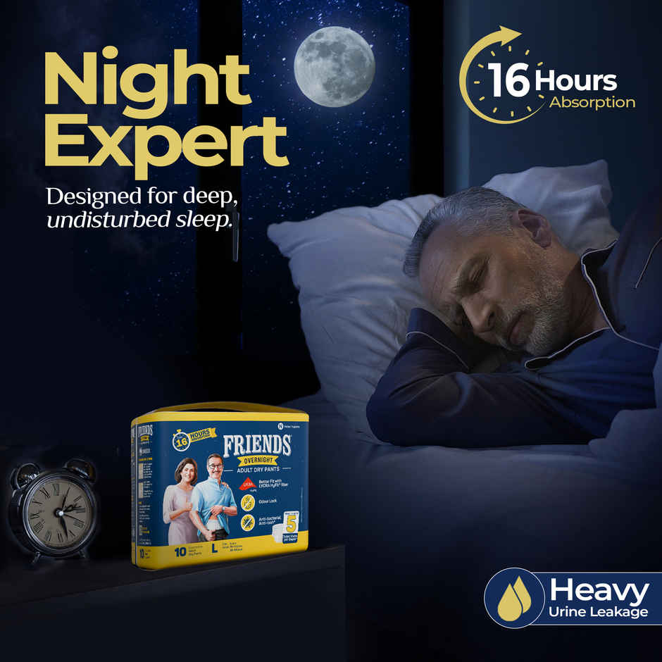 Friends Overnight Adult Diapers Pants Style L-XL