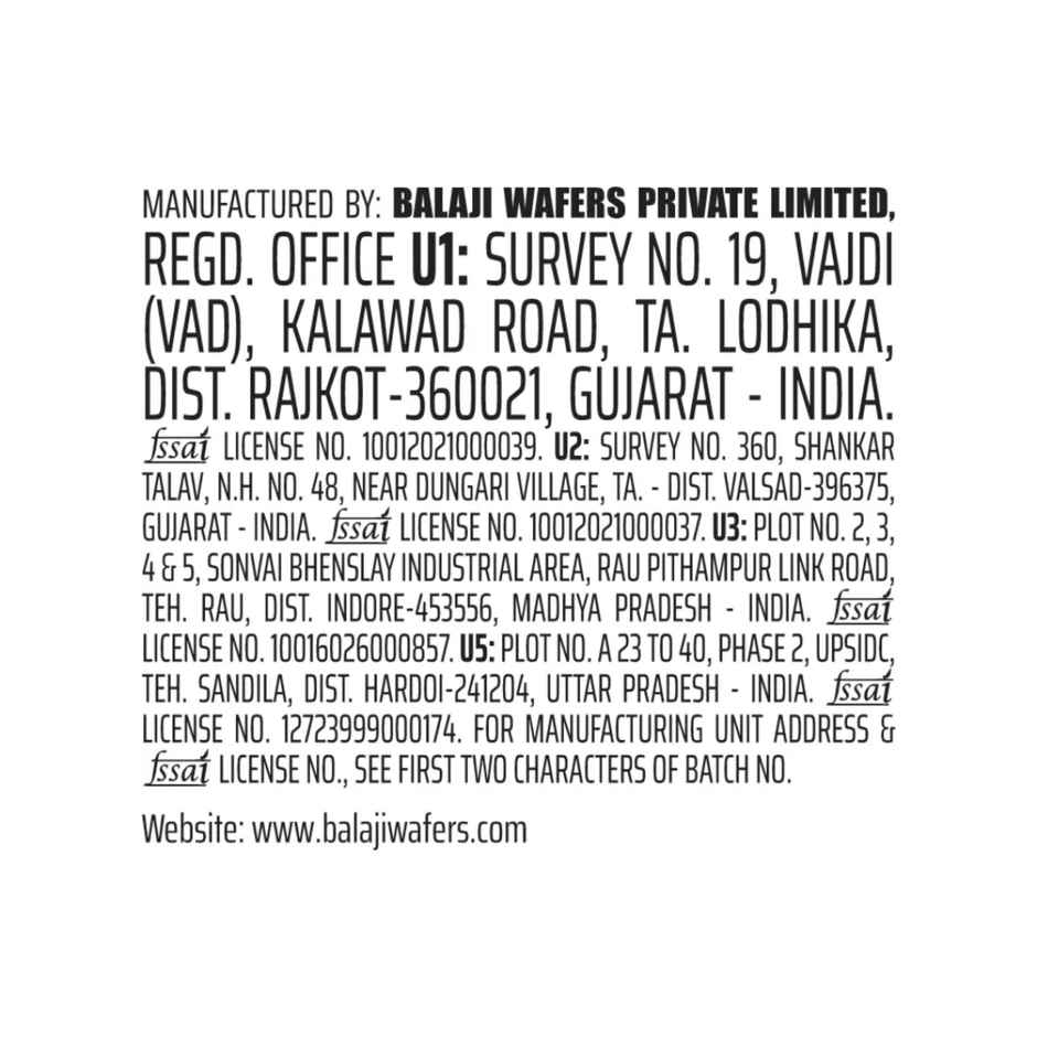 Balaji Masala Masti Chips Snack