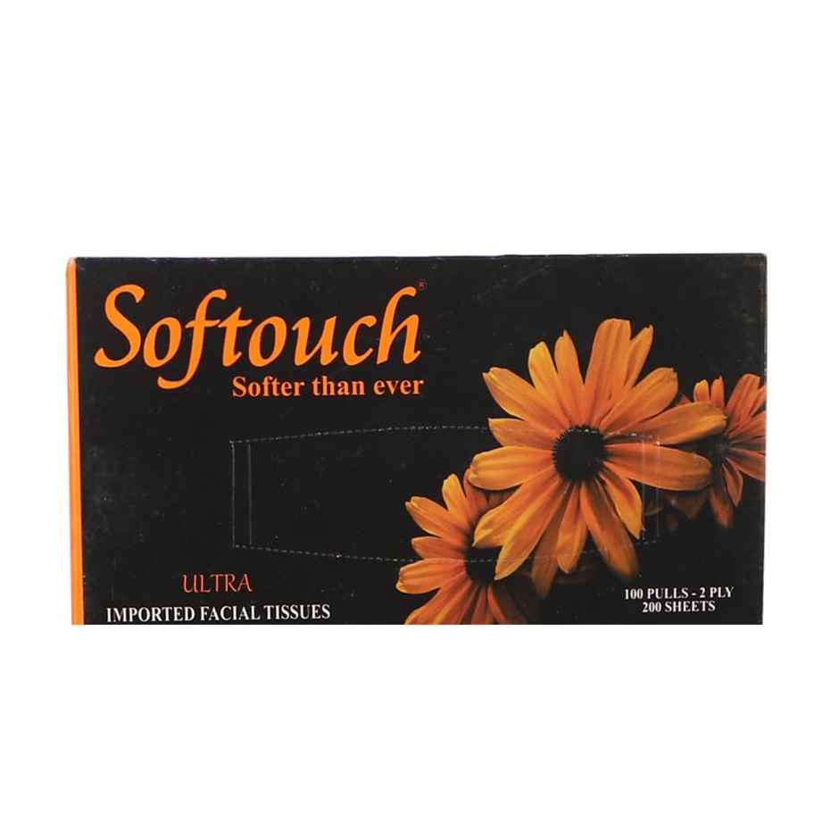 Softouch Face Tissue 100 Pulls 2 Ply 200 sheets