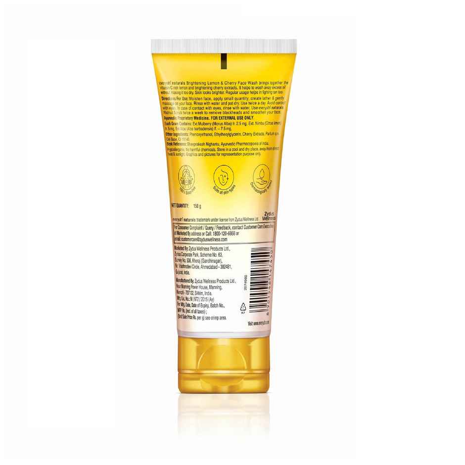 Everyuth Naturals Face Wash - Brightening Lemon & Cherry