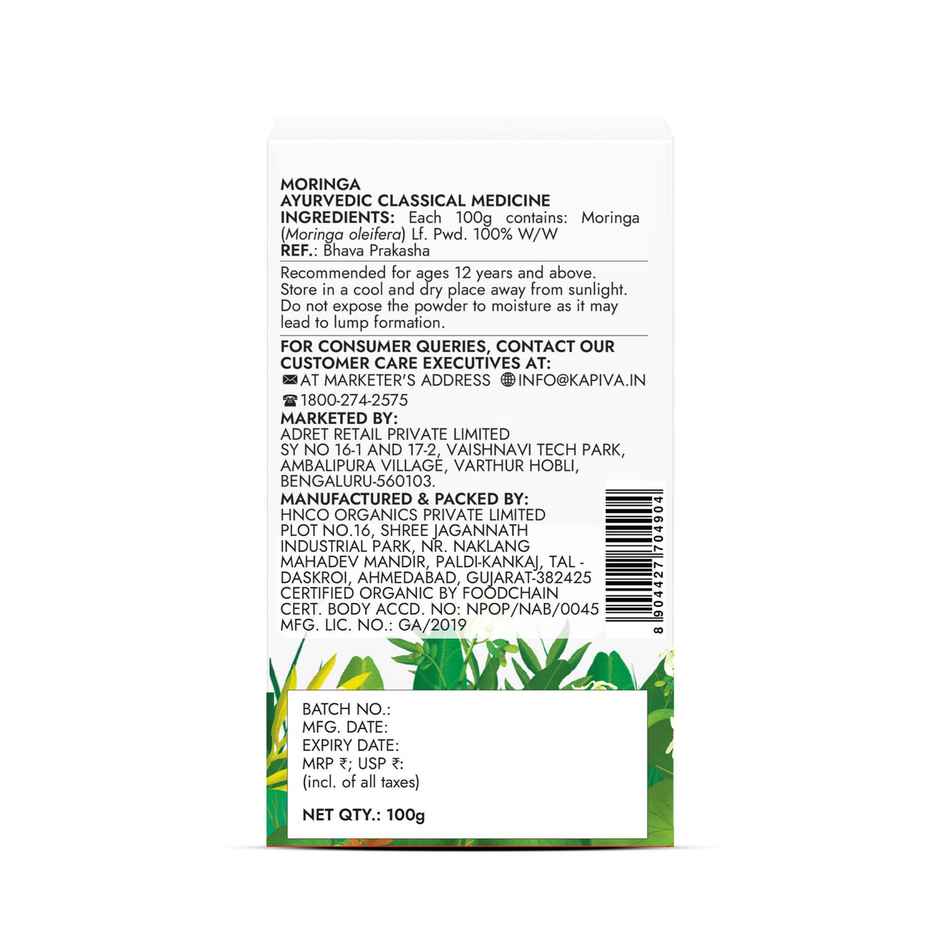 Kapiva Ayur FOODs Organic Moringa Powder