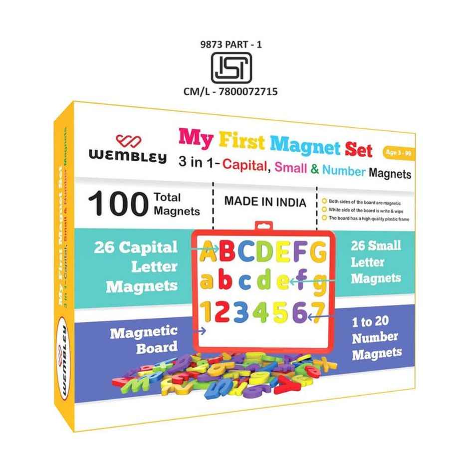 Wembley Fun With 3 In 1 Magnetic Alphabets For Kids Learning Brain Game Activity Toys For 5 Years