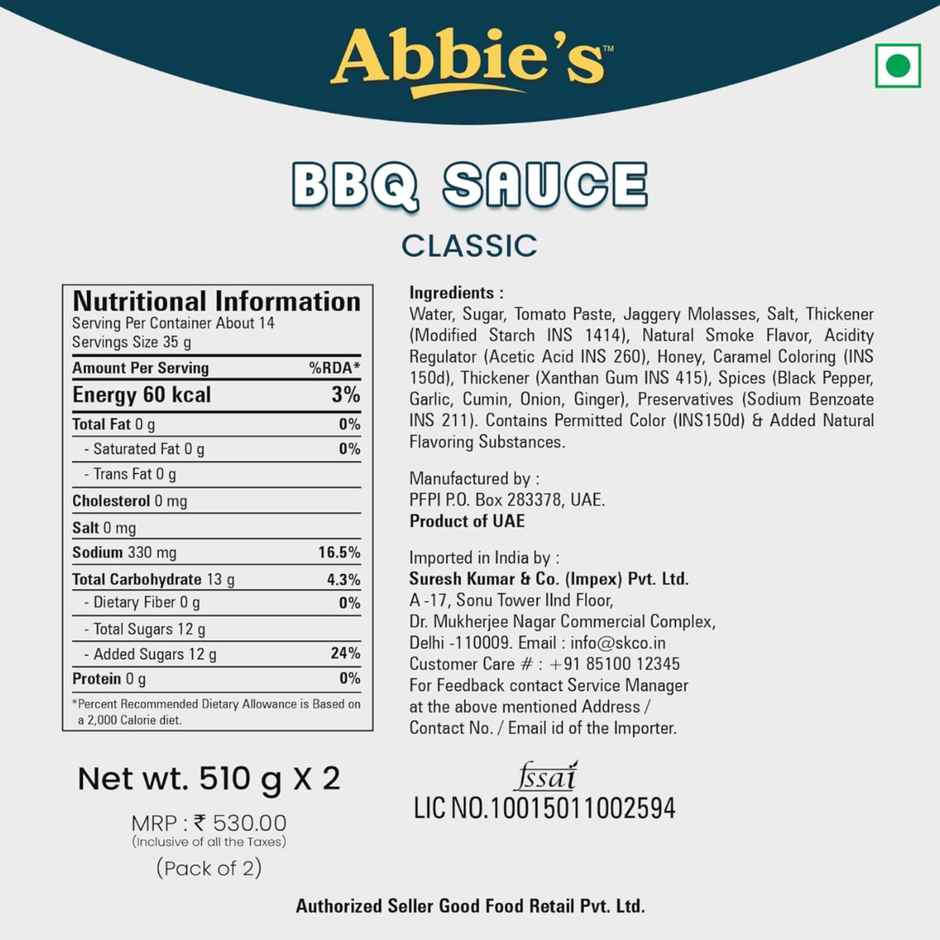 Abbie's Bbq Sauce Original