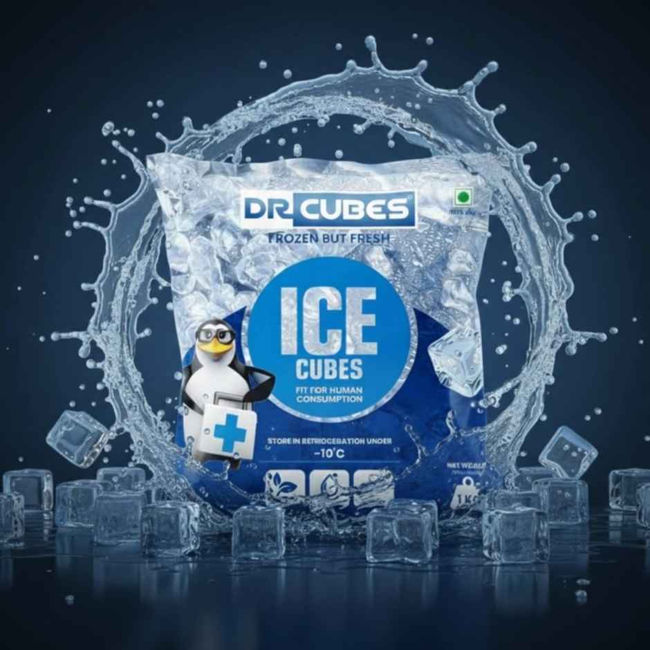 Dr. Cubes Ice Cubes (1kg) & Jameson Zero Sugar Ginger Ale (250ml) Combo