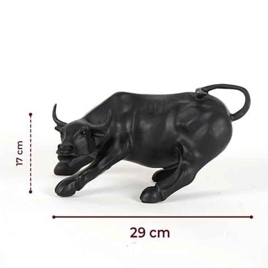 The Artment Surreal Charging Black Bull Animal Showpc For Home Decor