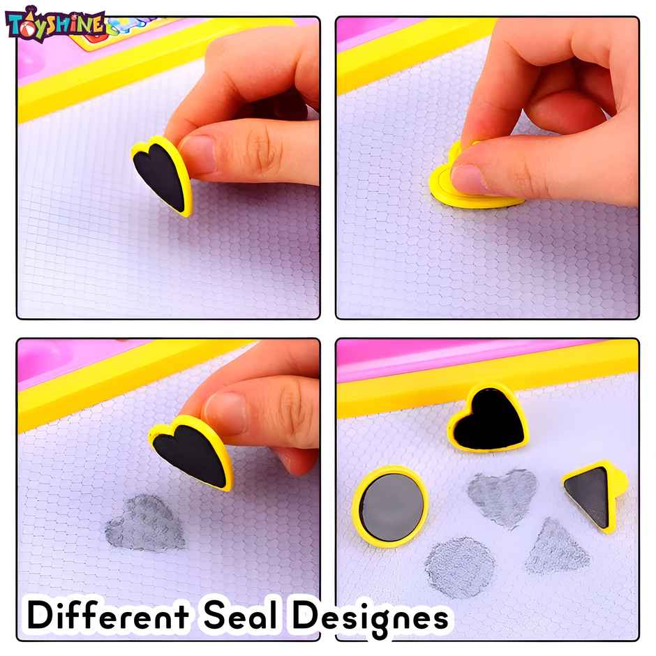 Toyshine Magnetic Slate Toy | Easy-To-Use, Non-Toxic Writing & Drawing Board For Kids - Multicolor