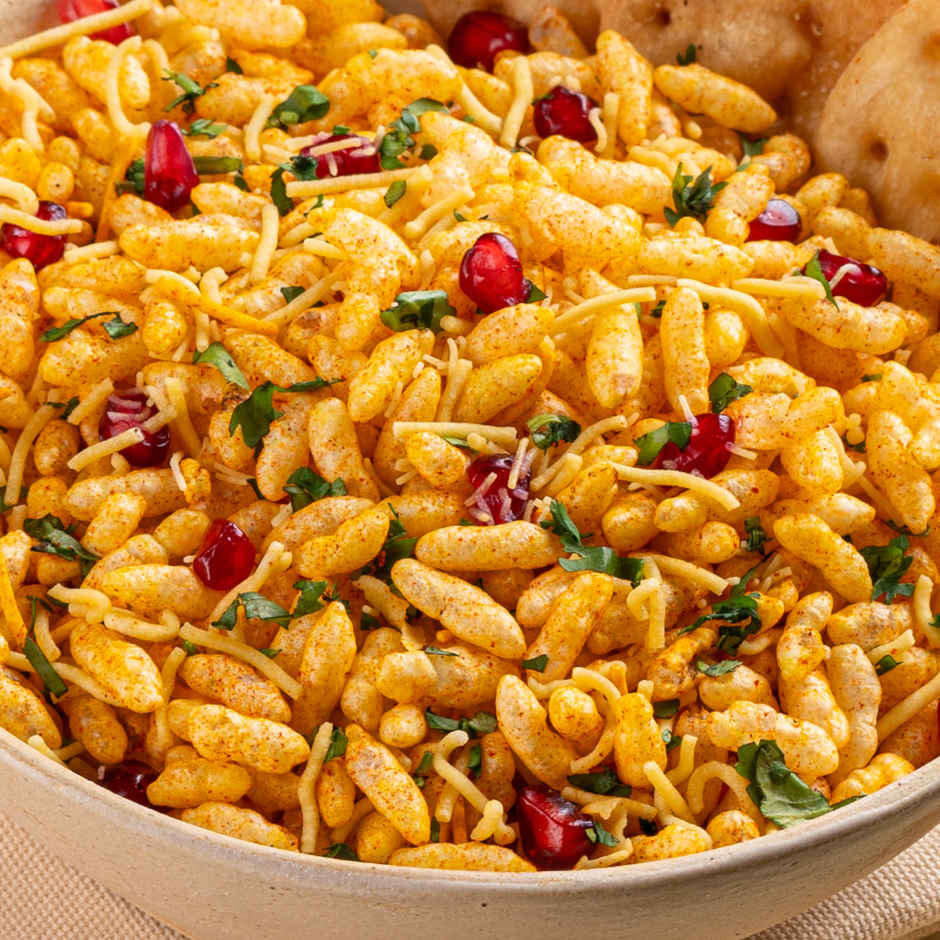 Bhelpuri + Lemon Iced Tea