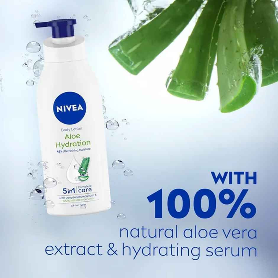 NIVEA Aloe Hydration Body Lotion|Refreshing Hydration|Non Sticky Feel|With Aloe Vera