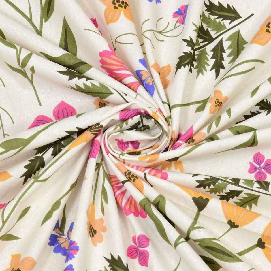 Bombay Dyeing Epigram 120 TC 100% Cotton Olive & Mustard Super King Size Bedsheet-2 Pillow Covers