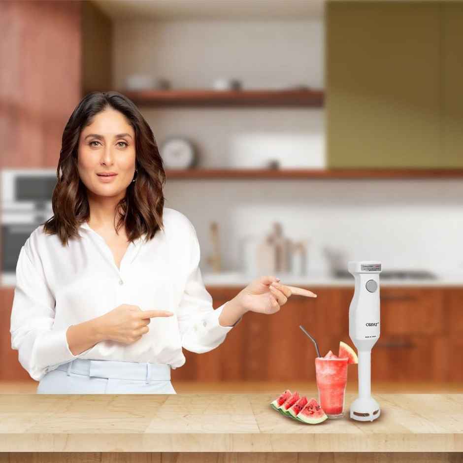 Orpat HHB-100E WOB 250-Watt Hand Blender - White