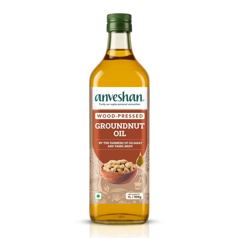 Anveshan Groundnut (Peanut) Wood Pressed Oil | Healthy Cooking Oil