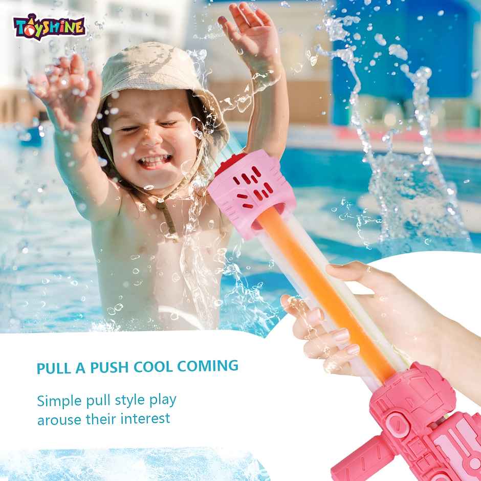 Toyshine Truck Shape 49Cm Air Pump Water Gun | Outdoor Fun | Pink