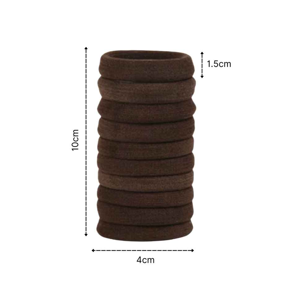 Pichai Rubber Hair Ties | Brown | Strong & Stylish