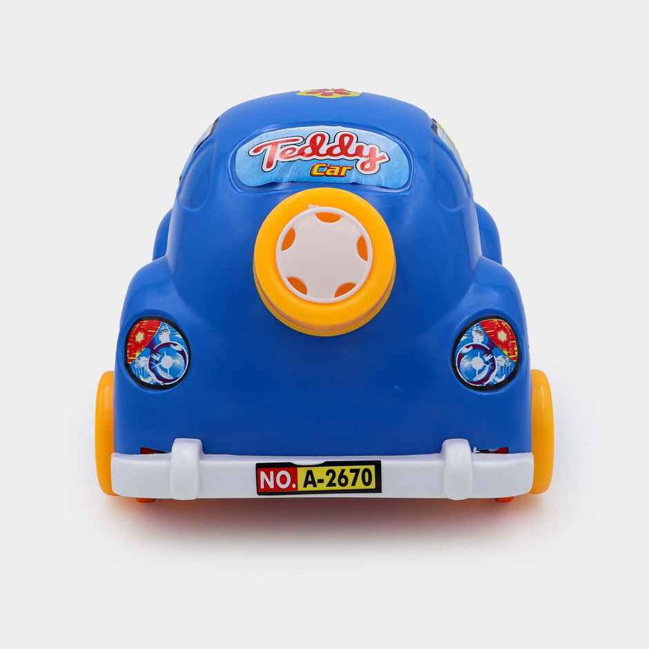 Toybharat Teddy Car | Multicolour | Travel Toys | Birthday Gift | Friciton Toy | Assorted
