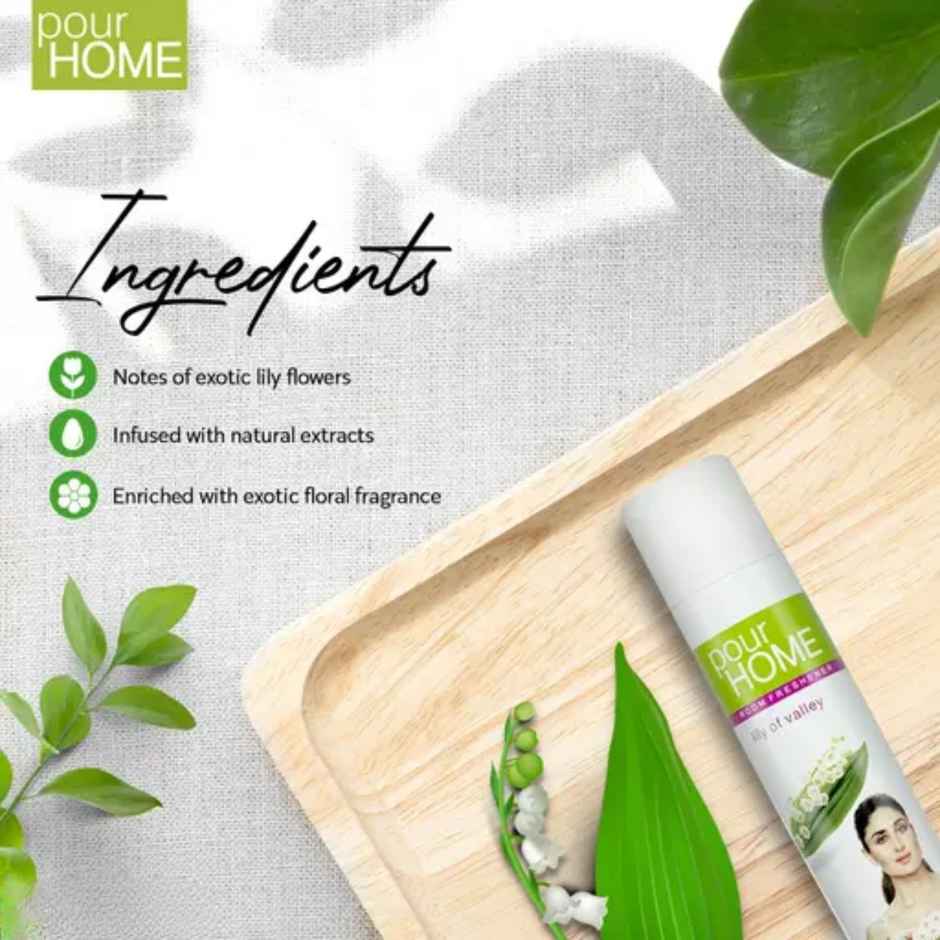 Pour Home Red Rose & Lovely Lavender Room Freshener Spray