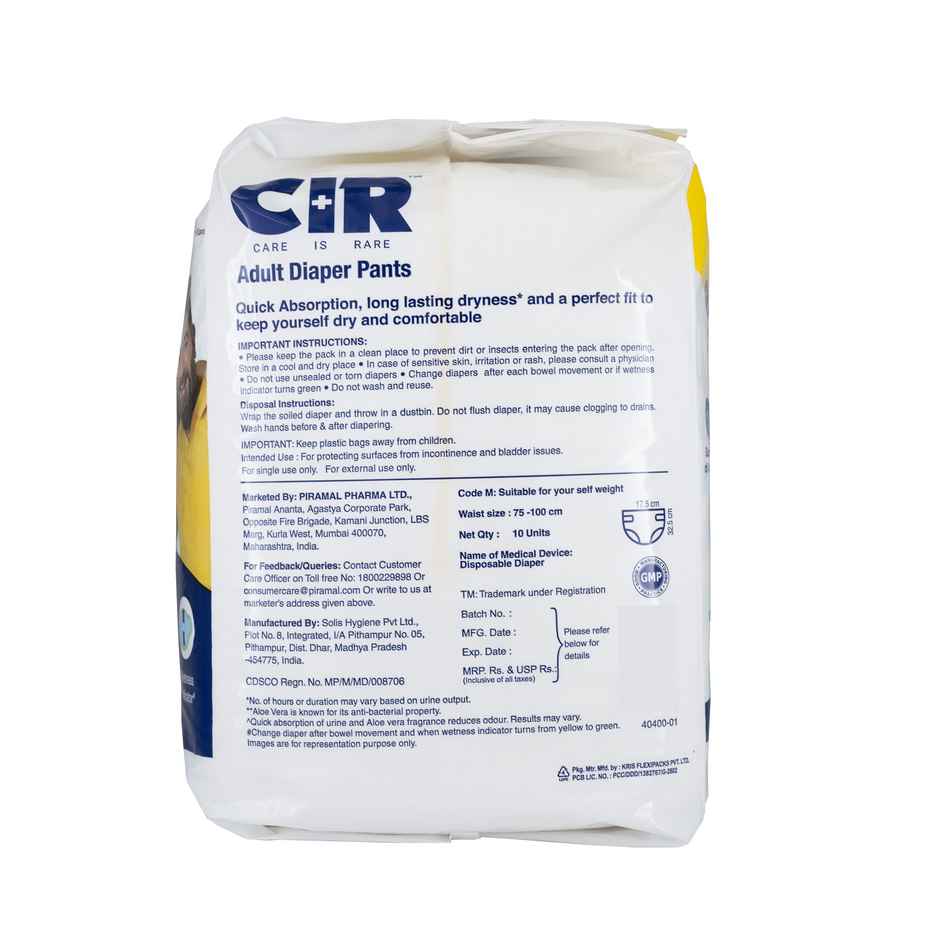CIR Adult Diaper ( Pants, L , 90-120 cm) Combo