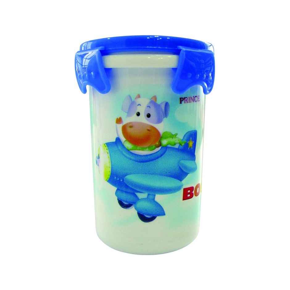 Princeware Click N Seal Sipper Packaging Container | 450 ml (Colour May Vary)