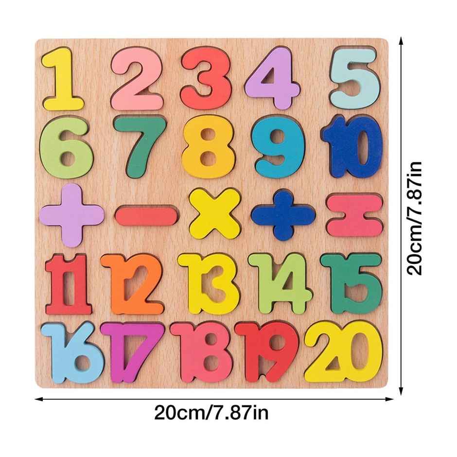 Kidology Wooden Puzzles for Toddlers Kids | Number Puzzle | Colour Matching Puzzles Board