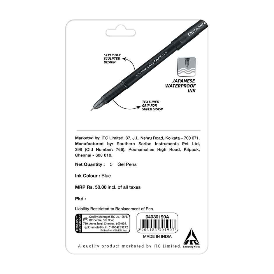 Classmate Octane Gel Pen - Blue Combo