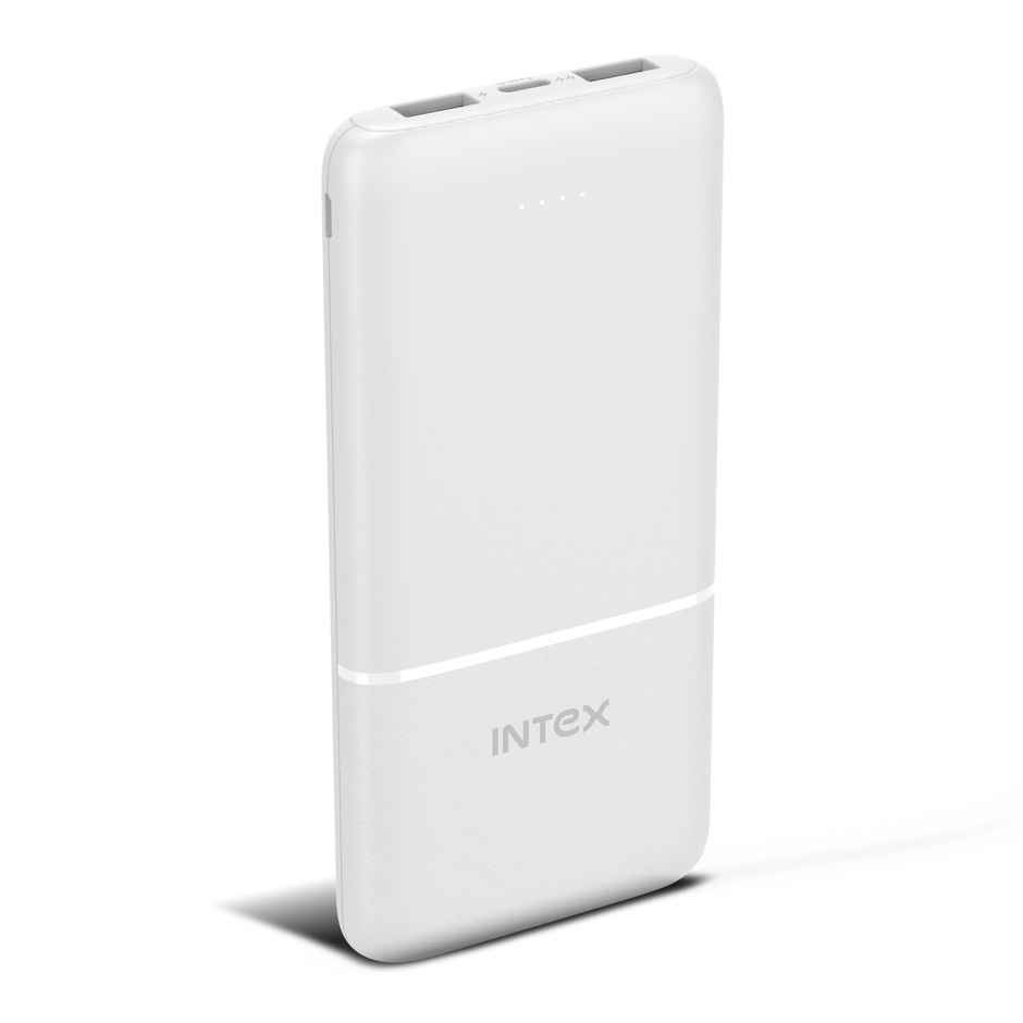 Intex 10000 mAh 12 W Power Bank (Creamy White, Lithium Polymer, Fast Charging for Mobile)