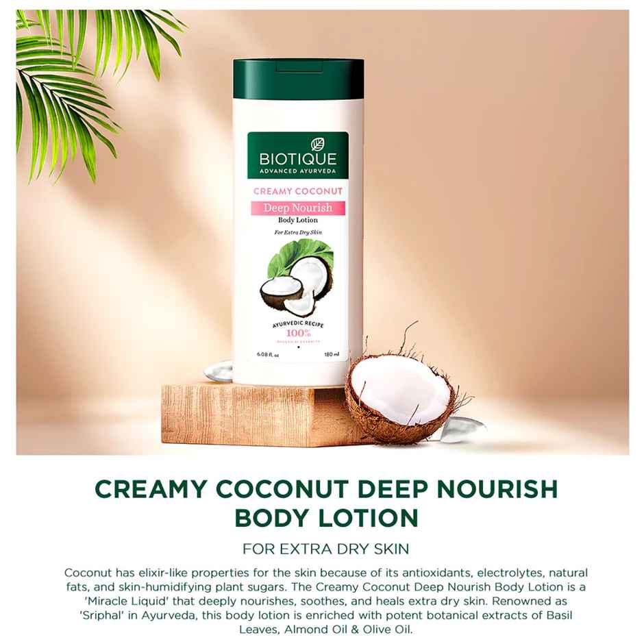 Biotique Creamy Coconut Deep Nourish Body Lotion