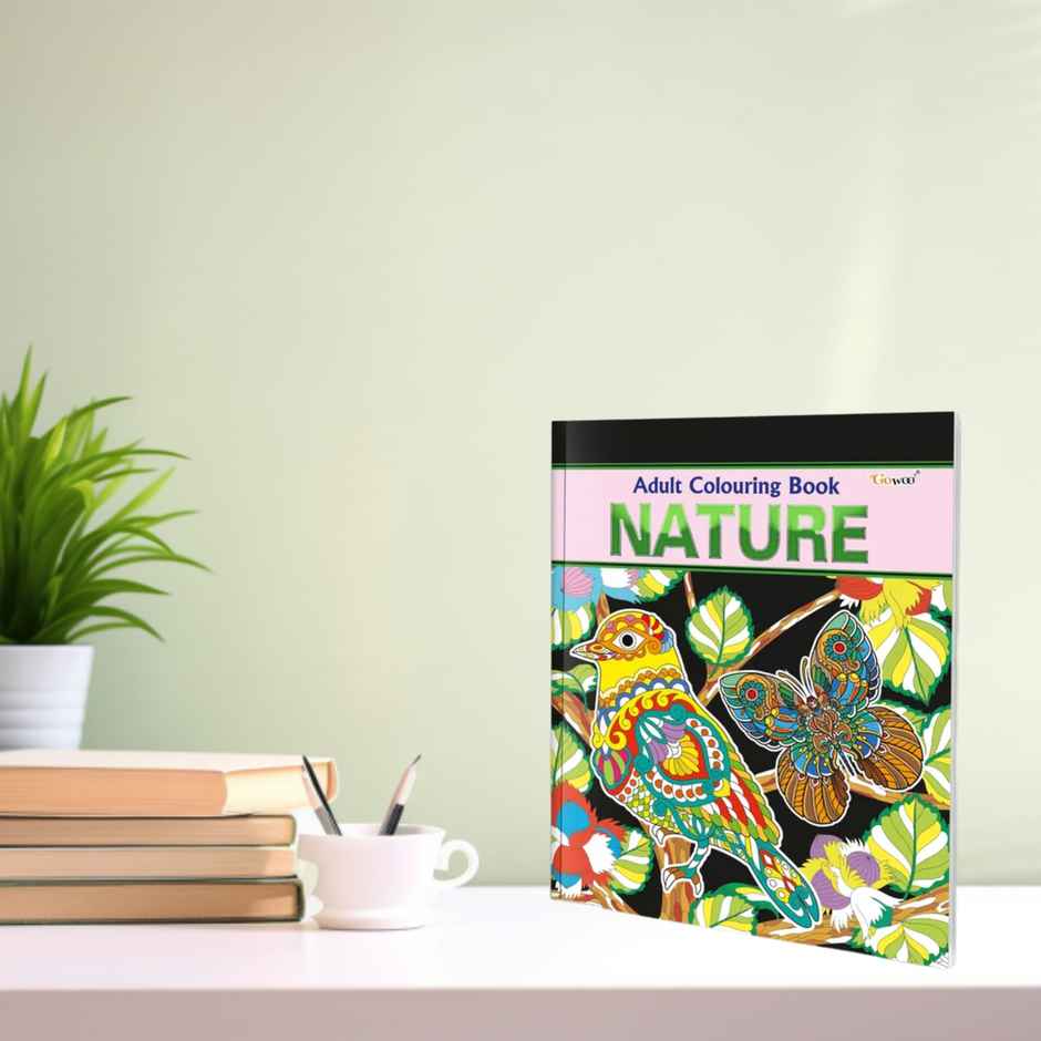 Nature - Adult Colouring Book - Mindful Art Coloring | Coloring Book for Adults | Art Therapy Book