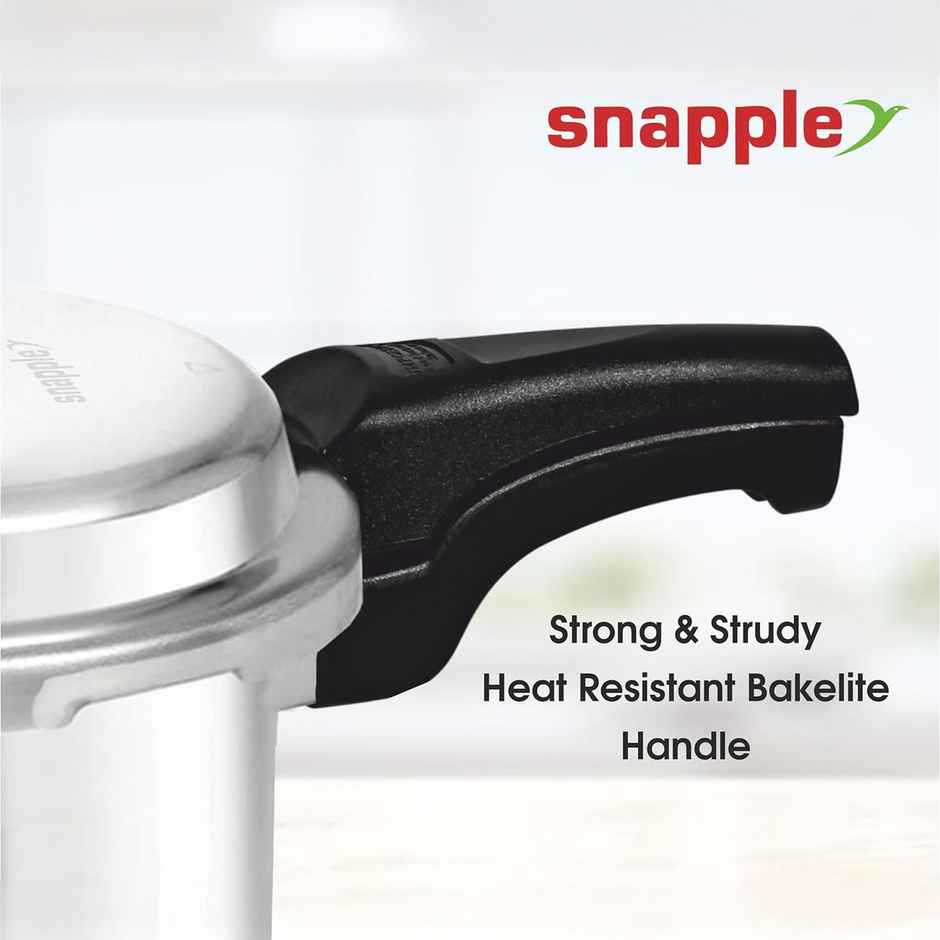 Snapple 3 L Aluminium Pressure Cooker | Non- Induction Base