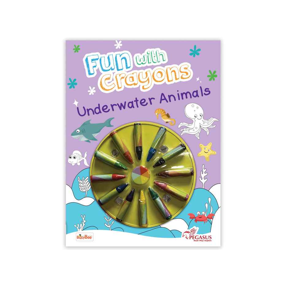Pegasus Books Fun With Crayons | Underwater Animals