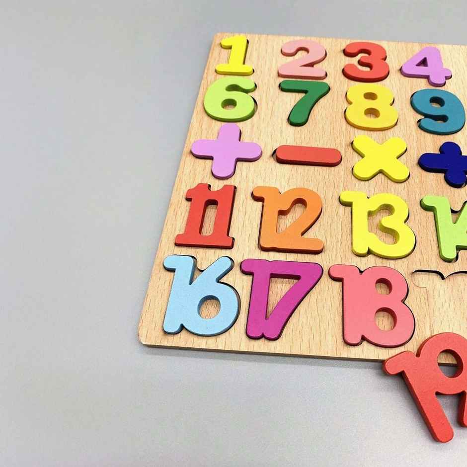 Kidology Wooden Puzzles for Toddlers Kids | Number Puzzle | Colour Matching Puzzles Board