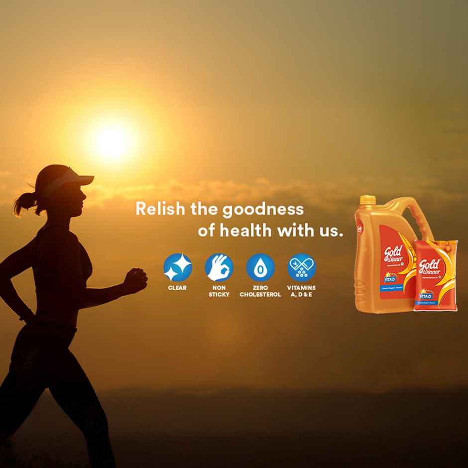 Gold Winner Vanaspathi Oil | Pouch