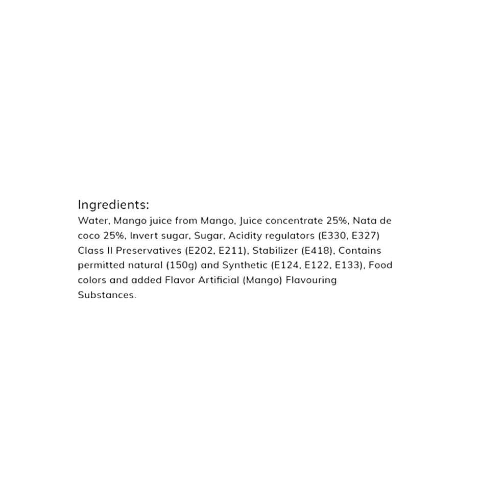 Mogu Mogu Mango Flavoured Drink with Nata de Coco