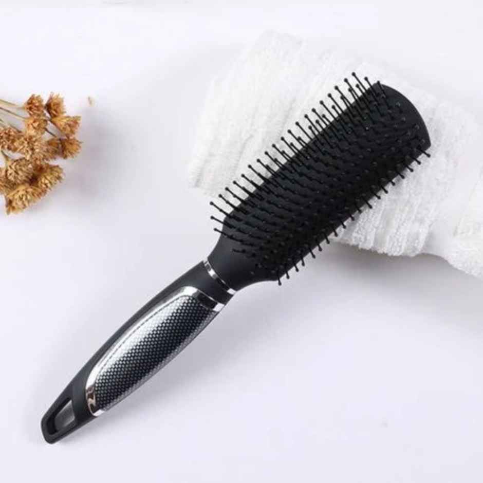 Midazzle Premium Carbon Fiber Handle Flat Hair Brush |MIHB0006
