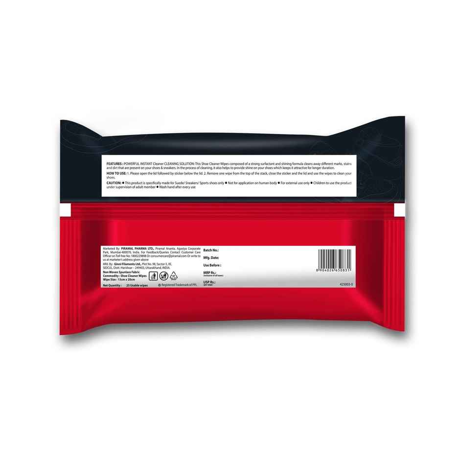 Cleanstac Shoe Cleaner Wipes | Sneaker Wipes For Stubborn Scuff & Dirt | 25 Pulls Per Pack