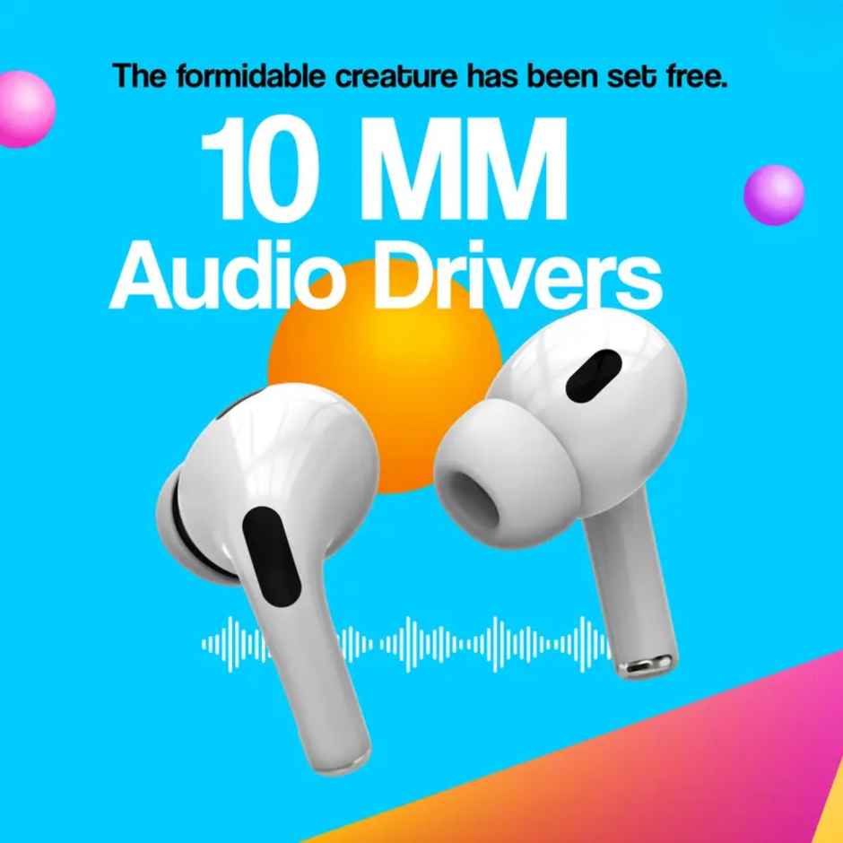 Aroma NB140 Ninja - 40 Hours Playback | TWS | Fast Charging | White ( Charging cable not included )