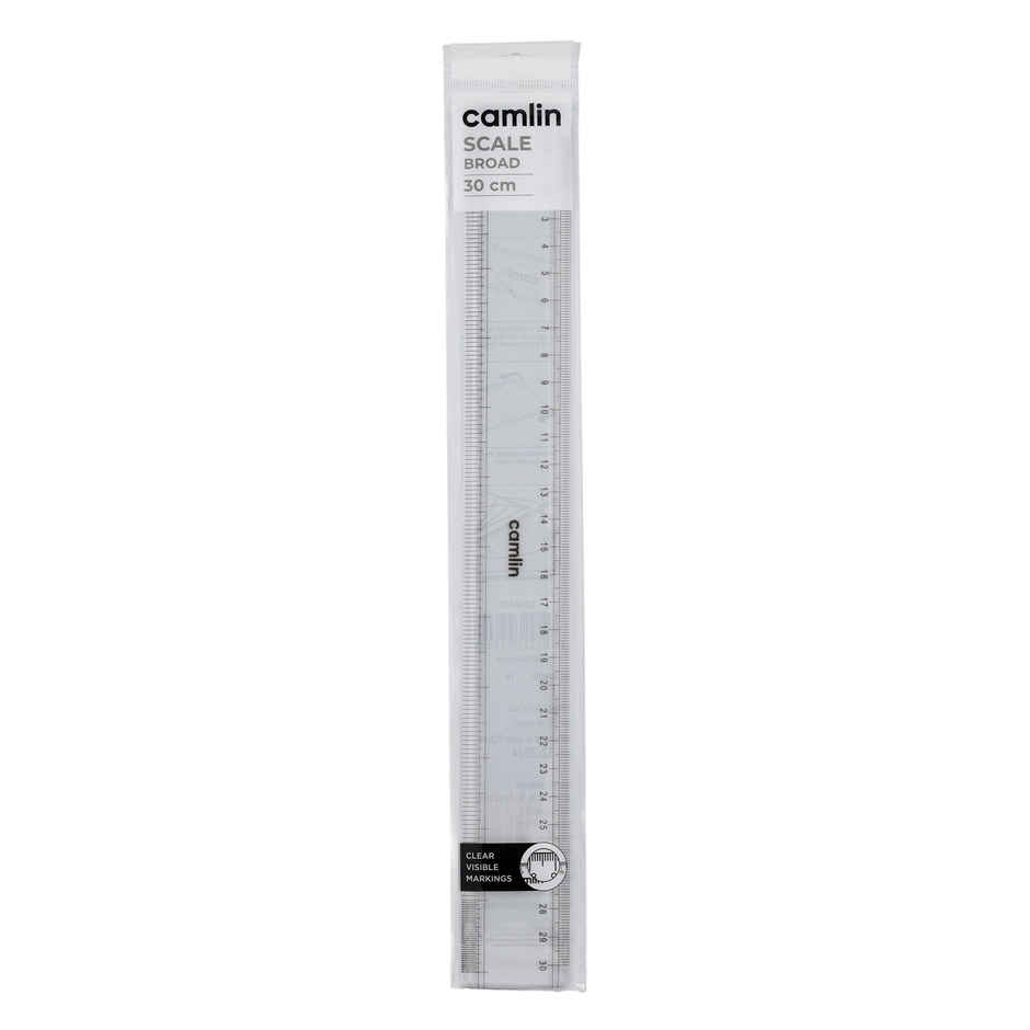 Camlin Exam Broad Plastic Scale Of 30 Cm