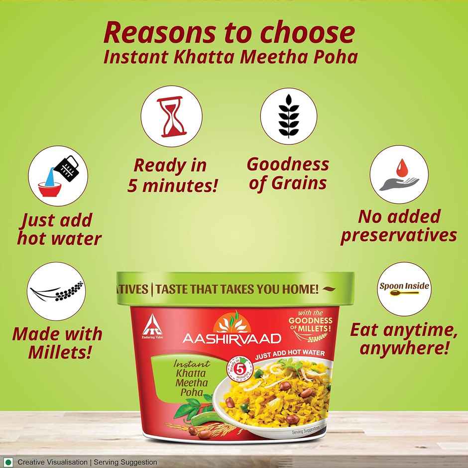 Aashirvaad Instant Khatta Meetha Poha