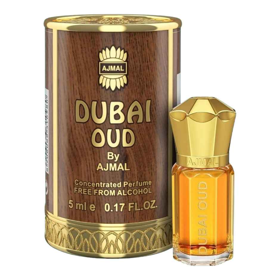 Ajmal Dubai Oud Attar Long Lasting Alcohol Free Perfume Oil for Men & Women