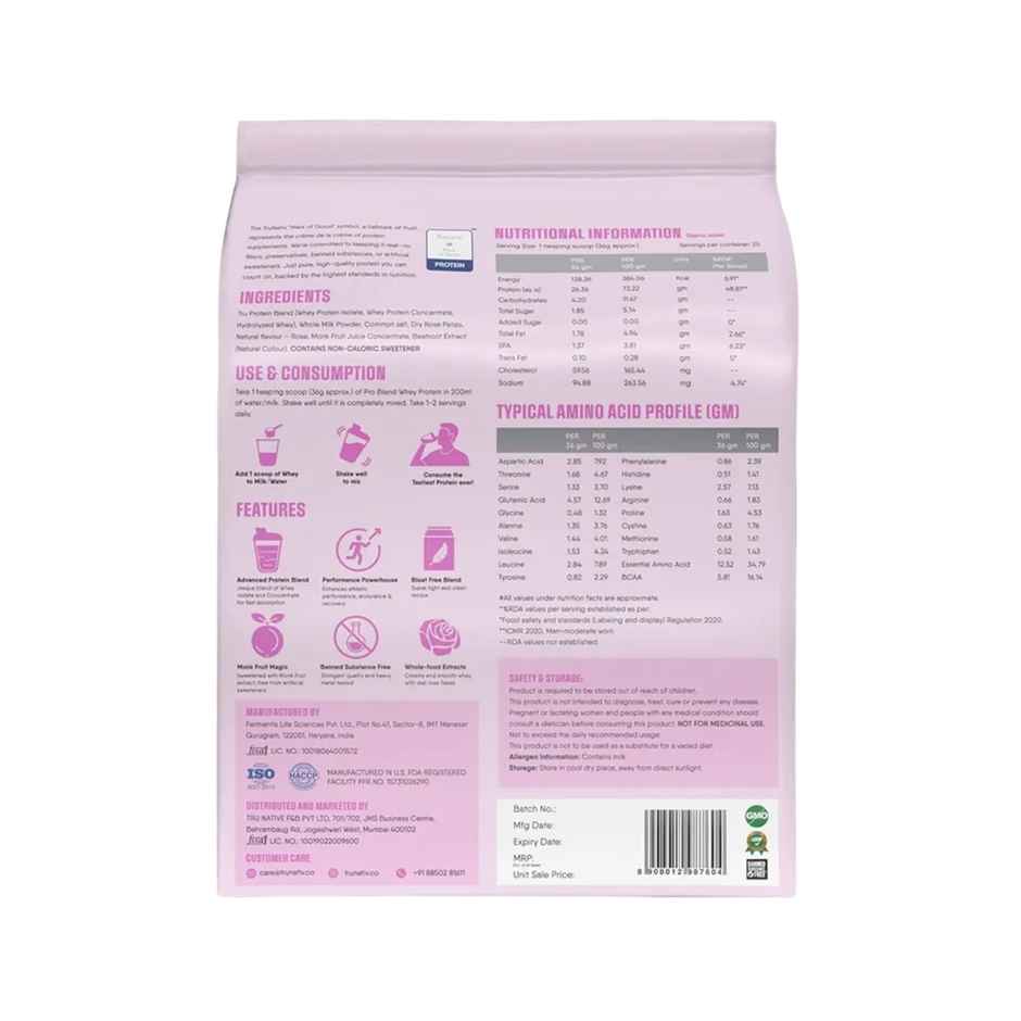 Trunativ Pro Blend Whey Protein - Rose Milk