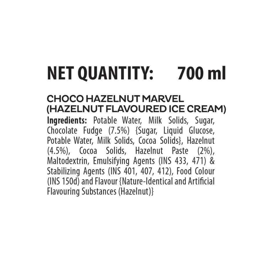 Infino Choco Hazelnut Marvel Ice Cream Tub