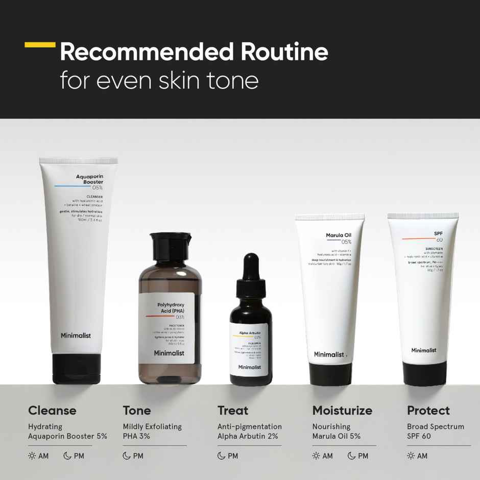 Minimalist 2% Alpha Arbutin Face Serum For Hyperpigmentation