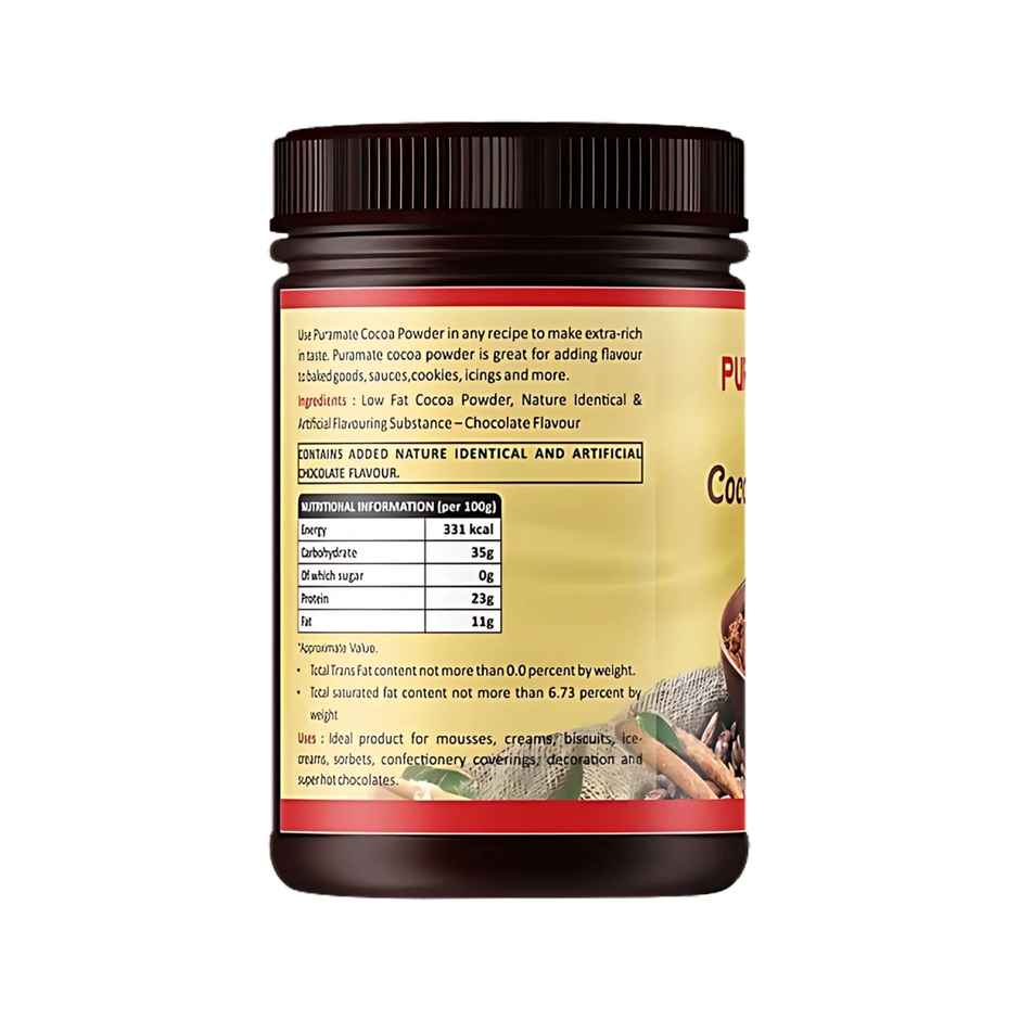 Puramate Cocoa Powder | Bottle | Rich & Smooth